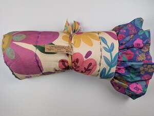 Natural Life Floral Euro Sham Boho Ruffles Colorful Cottage Eclectic Soft